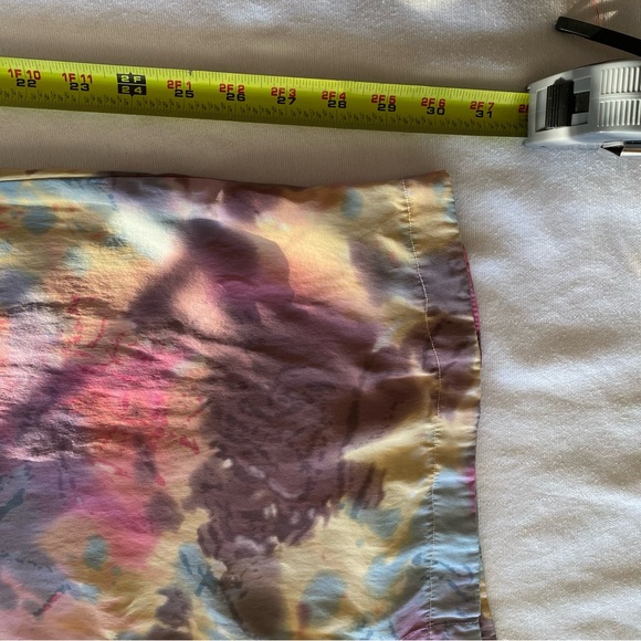 Alexis Tie Dye Silk Pants Size S Pink Yellow Blue Flowy Casual Multi-Color Fall - Picture 7 of 8